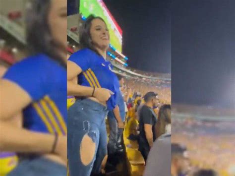 FOTOS y VIDEO Después de su topless, aficionada de Tigres。